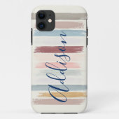 Gepersonaliseerde pastelpenseelstreken Case-Mate iPhone case (Achterkant)