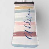 Gepersonaliseerde pastelpenseelstreken golfheadcover (Draai 90)