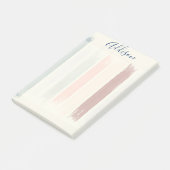 Gepersonaliseerde pastelpenseelstreken  post-it® notes (Schuin)