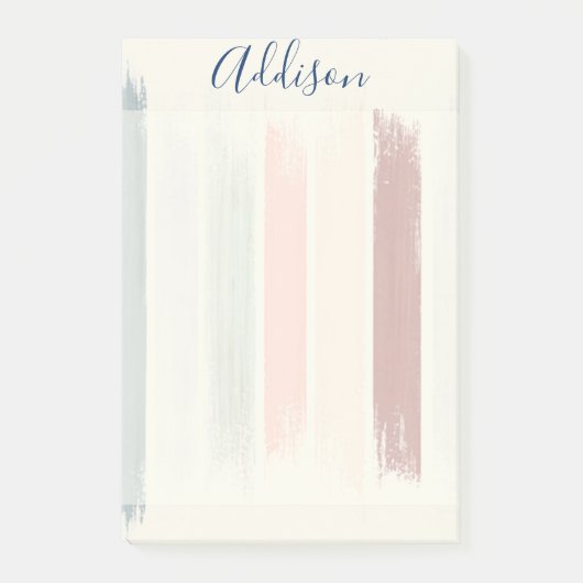 Gepersonaliseerde pastelpenseelstreken  post-it® notes (Voorkant)