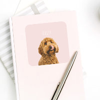 Gepersonaliseerde Pastelroze telefoonhoes met hond