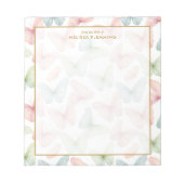 🦋 Gepersonaliseerde pastelvlinder Notitieblok (Voorkant)