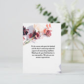 Gepersonaliseerde Pastor's vrouw waardering Briefk Briefkaart (Staand voorkant)