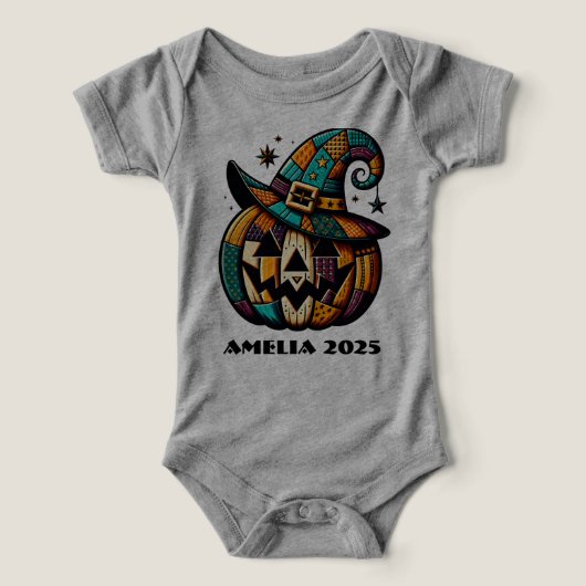 Gepersonaliseerde Patchwork Pump Halloween (Design voorkant)