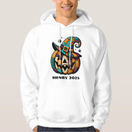 Gepersonaliseerde Patchwork Pump Halloween Hoodie