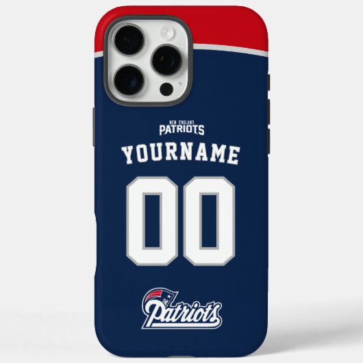 Gepersonaliseerde Patriots Jersey Amerikaans Footb Case-Mate iPhone Case (Achterkant)