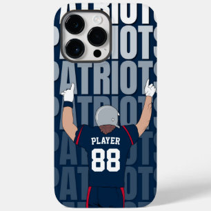 Gepersonaliseerde Patriots Jersey Amerikaans Footb Case-Mate iPhone 14 Pro Max Hoesje