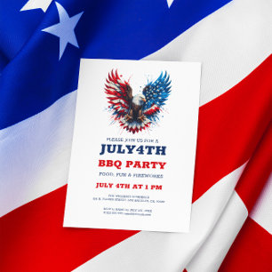 Gepersonaliseerde Patriottische Amerika Bold Eagle Kaart
