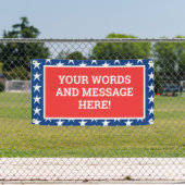 Gepersonaliseerde patriottische banner (Insitu)