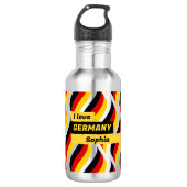 Gepersonaliseerde patriottische Duitse vlag Waterfles (Voorkant)