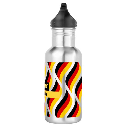 Gepersonaliseerde patriottische Duitse vlag Waterfles (Rechts)