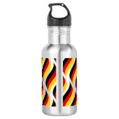 Gepersonaliseerde patriottische Duitse vlag Waterfles (Achterkant)