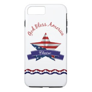Gepersonaliseerde Patriottische iPhone 7-plus Hoes