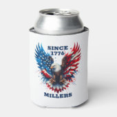 Gepersonaliseerde patriottische kleuren America Bo Blikjeskoeler (Blikje Voorkant)