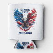 Gepersonaliseerde patriottische kleuren America Bo Blikjeskoeler (Voorkant)