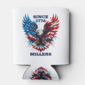 Gepersonaliseerde patriottische kleuren America Bo Blikjeskoeler (Achterkant)