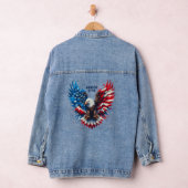 Gepersonaliseerde patriottische kleuren America Bo Denim Jacket (Hangar)