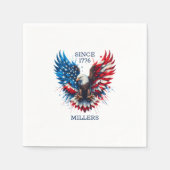 Gepersonaliseerde patriottische kleuren America Bo Servet (Voorkant)