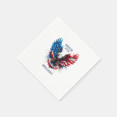 Gepersonaliseerde patriottische kleuren America Bo Servet (Hoek)