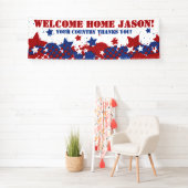 Gepersonaliseerde patriottische militaire banier spandoek (Insitu)