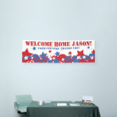 Gepersonaliseerde patriottische militaire banier spandoek (Beurs)