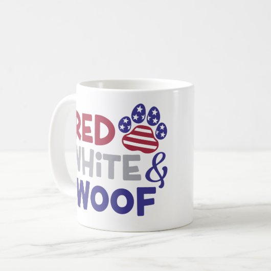 Gepersonaliseerde Patriottische Teckel Mok (Voorkant links)