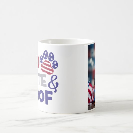 Gepersonaliseerde Patriottische Teckel Mok (Center)