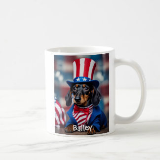 Gepersonaliseerde Patriottische Teckel Mok