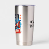 Gepersonaliseerde, patriottische vis, "Reel Cool D Geïsoleerde Drinkbeker (Links)