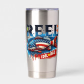 Gepersonaliseerde, patriottische vis, "Reel Cool D Geïsoleerde Drinkbeker (Voorkant)