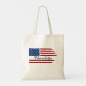 Gepersonaliseerde Patriottische Vlag en Adelaar va Tote Bag (Achterkant)