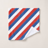 Gepersonaliseerde patriottische vlag van Frankrijk Bad Handdoek (Wasdoekje)