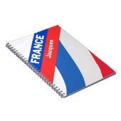Gepersonaliseerde patriottische vlag van Frankrijk Notitieboek (Rechterzijde)