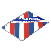 Gepersonaliseerde patriottische vlag van Frankrijk Notitieboek (Linkerzijde)