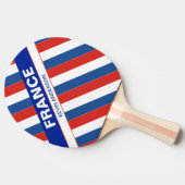 Gepersonaliseerde patriottische vlag van Frankrijk Tafeltennisbatje (Zijkant)