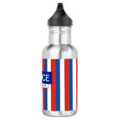 Gepersonaliseerde patriottische vlag van Frankrijk Waterfles (Rechts)