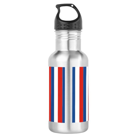 Gepersonaliseerde patriottische vlag van Frankrijk Waterfles (Achterkant)