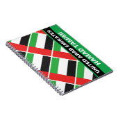 Gepersonaliseerde Patriottische vlag Verenigde Ara Notitieboek (Rechterzijde)