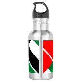 Gepersonaliseerde Patriottische vlag Verenigde Ara Waterfles (Achterkant)