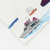 Gepersonaliseerde patroonhoeken en -schepen fleece deken (Hoek)