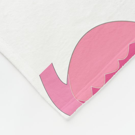 Gepersonaliseerde Patter van Flamingo met de Naam  Fleece Deken (Hoek)