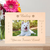 Gepersonaliseerde Paw Print Huisdier Memorial Wood Gegraveerde Lijstjes
