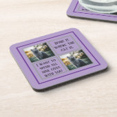 Gepersonaliseerde Paw Print Pet Onderzetters - Aan (Linkerzijde)