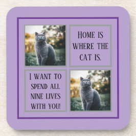 Gepersonaliseerde Paw Print Pet Onderzetters - Aan