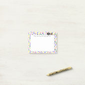 Gepersonaliseerde Paw Prints met Hond en Kat 4 X 3 Post-it® Notes (Op bureau)