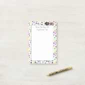 Gepersonaliseerde Paw Prints met Hond en Kat 4 X 6 Post-it® Notes (Op bureau)