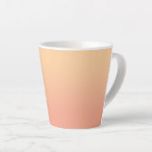 Gepersonaliseerde Peach Ombre Latte Mok (Rechterhoek)