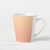 Gepersonaliseerde Peach Ombre Latte Mok (Rechts)
