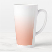 Gepersonaliseerde Peach Ombre Latte Mok (Rechts)