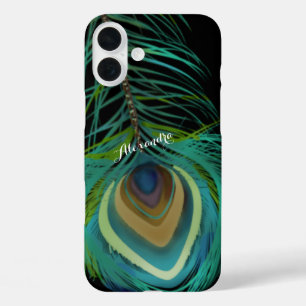 Gepersonaliseerde Peacock Feathers iPhone case